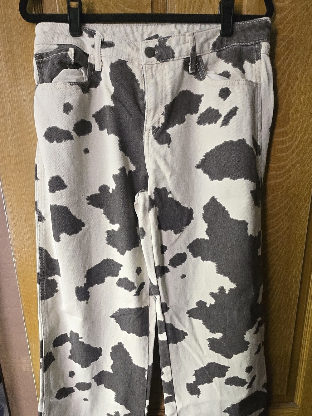 Wild Fable Black and White Cow Print Jeans